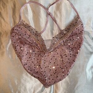 Sequin Embellished Cowel Neck Top